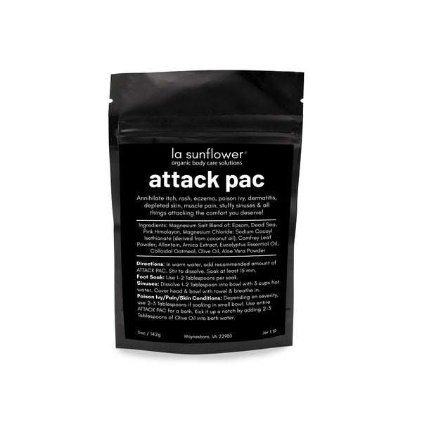 Attack Pac Body & Foot Soak..Your Secret Weapon Against Poison Ivy, Rashes & Pain!