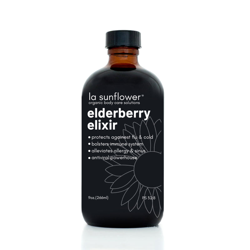 Organic Elderberry Elixir With Echinacea & Fresh Ginger: Antiviral Powerhouse With Extra-Strength Immune Support