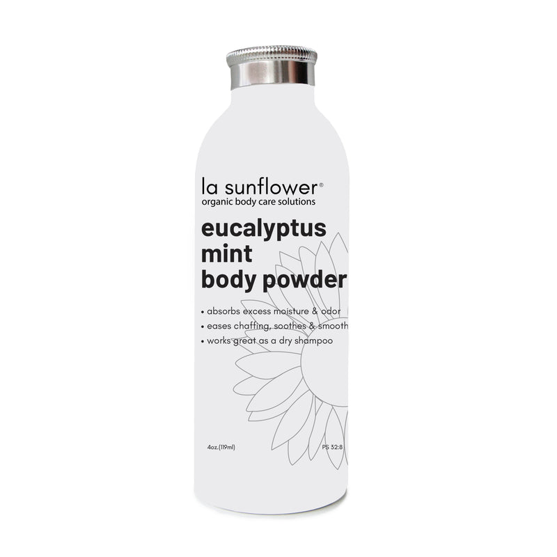 Eucalyptus Mint Body Powder: Dry Shampoo/Body Odor Control/Rashes