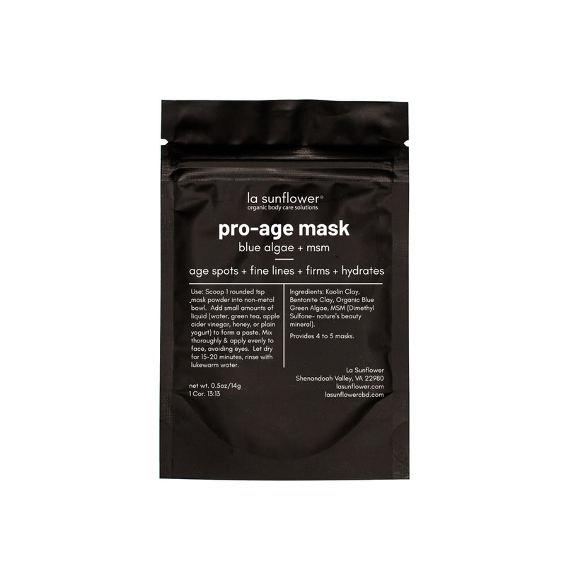 Age Protection Mask Pro Age Face Mask | Blue Green Algae & MSM Clay Mask | La Sunflower