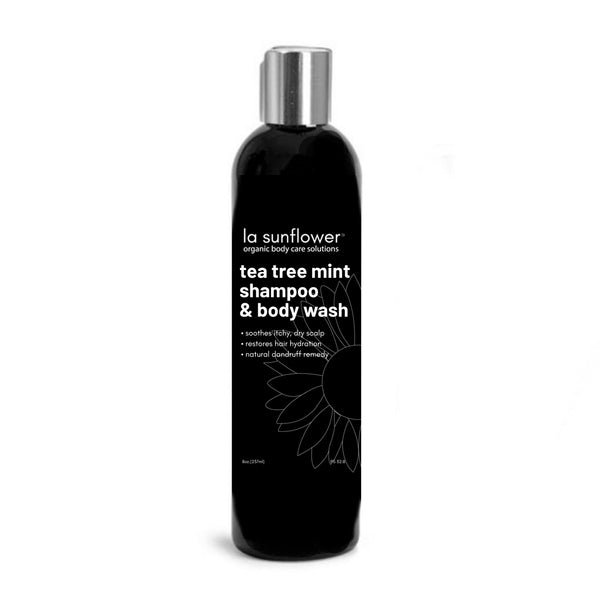 Tea Tree Mint Shampoo & Body Wash: Designed for Dry, Dandruff-Prone, Itchy Scalps